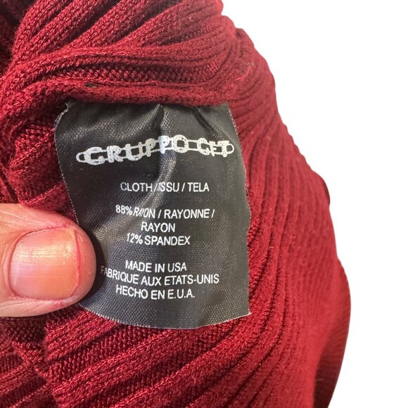 Emanuel Ungaro Woman Ribbed Knit Top 1X Rayon & Spandex Made In USA - Picture 6 of 7